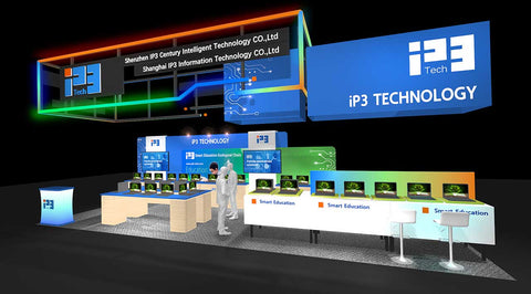 Reserved Services : Custom Exhibition Booth: SKTDEPOT LMMC 13X33 with TV, Display Mount Wall, Wooden Display Stand, Table Top and Hanging Signs