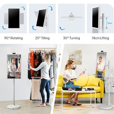 32-Inch Interactive Smart Display TV - 1080p Touchscreen, Rotating stand, Android 12
