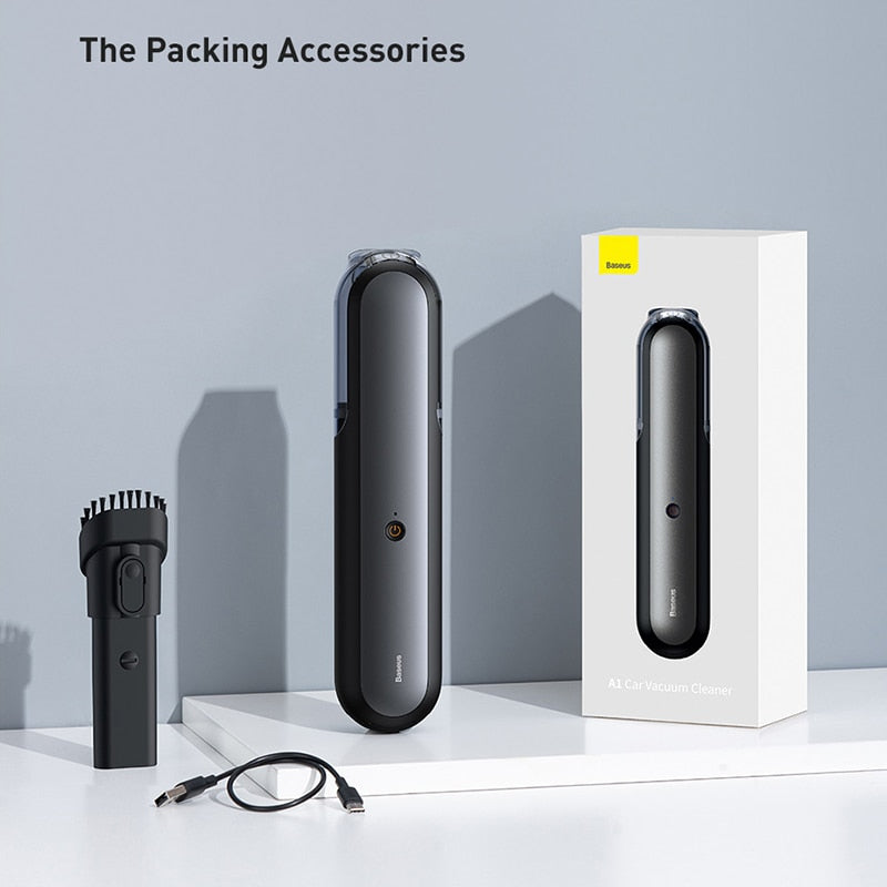 Baseus 4000Pa Car Vacuum Cleaner A1 Wireless Vacuum for Automotive Home PC Cleaning Mini Portable Handheld Auto Vacuum Cleaner