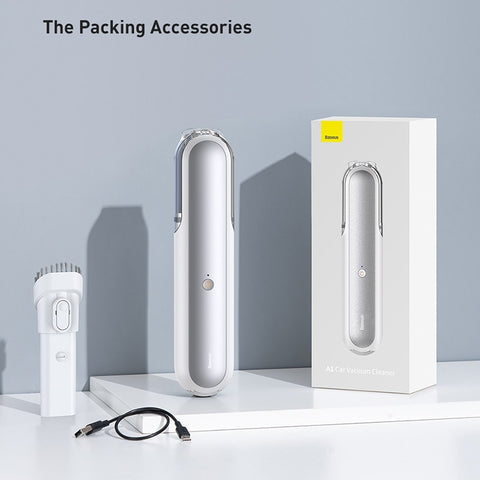Baseus 4000Pa Car Vacuum Cleaner A1 Wireless Vacuum for Automotive Home PC Cleaning Mini Portable Handheld Auto Vacuum Cleaner