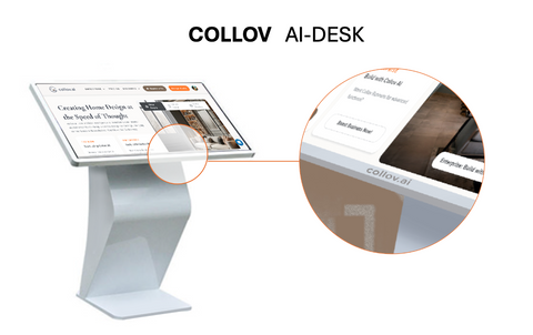 COLLOV AI-DESK 55-Inch Interactive Smart Display - Touchscreen KIOSK