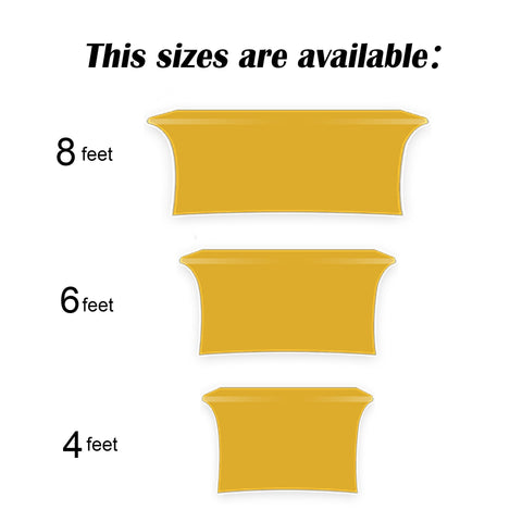 Rectangle 6 ft Tablecloth custom logo stretch table-cover for Promotion advertising festival