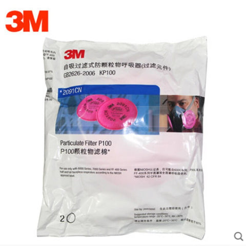3M 7502 2091 P100 Industry Work Mask 7 In 1 Suit Paint Dust Mask Respirator Spray Dust Respirator Fliters