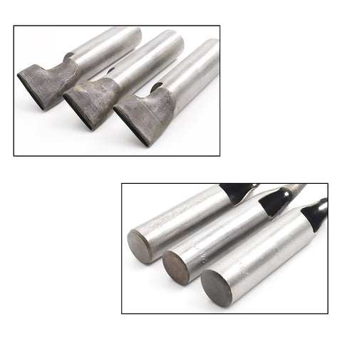 2mm*3/4/5/6/7/8/9/10/11/12mm DIY Drilling Bit Leather Craft Puncher Flat Hole Punch Maker Cutter Chisel Tool Set