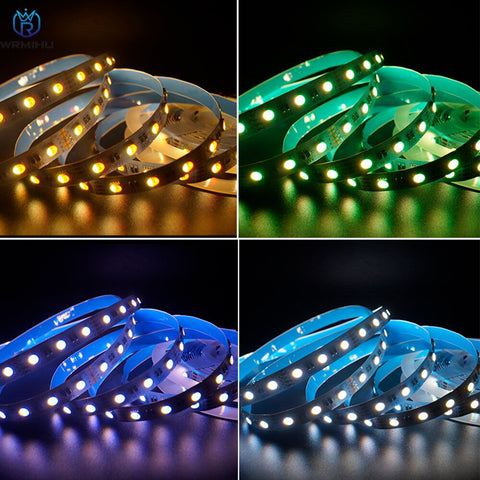 Super Bright 5m 12/24V SMD5050 60led/m RGBW/WW Festive Flexible Decoration Soft Light Strip For Display Cabinet Building Ceiling