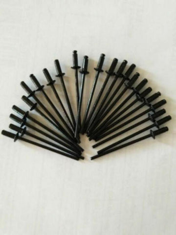 10/50/100 pcs Aluminium Blind Rivets Black Pop Rivets Mushroom Head Break Mandrel Blind Rivets Nail Pull Rivet Core Rivet M4 M5
