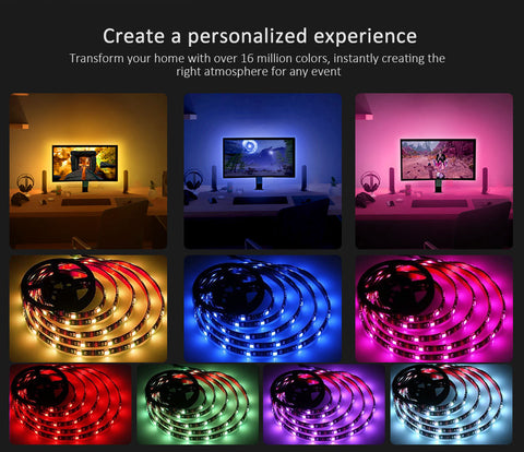 ColorRGB,5V USB powered  Led Strip light