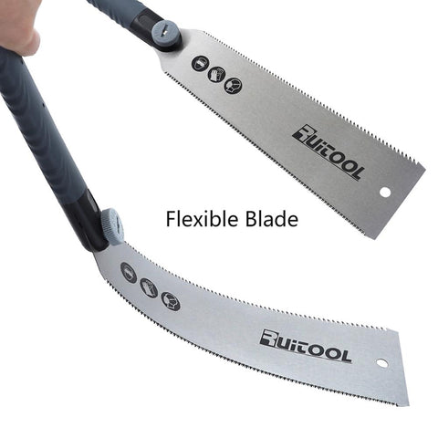 Double Edged Japanese Pull Saw 250mm SK5 Steel Flexible Blade 6-10/18 TPI Hand Saw for Woodworking Cutting Universal Tools