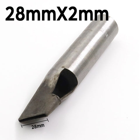 2mm*3/4/5/6/7/8/9/10/11/12mm DIY Drilling Bit Leather Craft Puncher Flat Hole Punch Maker Cutter Chisel Tool Set