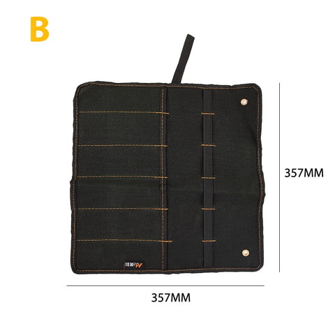 Chisel Carrying Case Canvas Pocket Tool Roll Holder Wrench Pouch 4 Pockets Organizer For Knife Hammers Gouges Carpenter