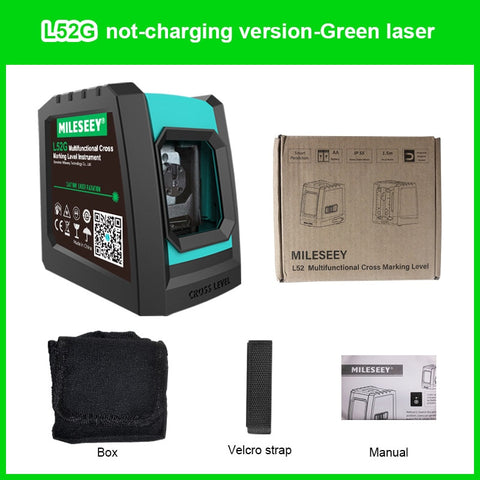 Mileseey Laser Level 2/5/12 Lines 3D Red/Green Rechargeable Gauge Self-Leveling Vertical Cross Leveling with Tripod For Home
