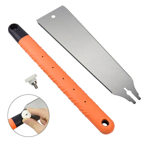 Japanese-style Wood Saw 3-edge Teeth Hand Saw Flexible Blade Razor Pull Saw For Tenon Wood Bamboo Plastic Fine Cutting
