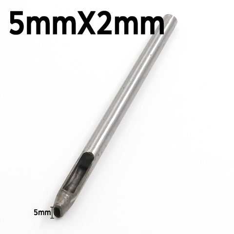 2mm*3/4/5/6/7/8/9/10/11/12mm DIY Drilling Bit Leather Craft Puncher Flat Hole Punch Maker Cutter Chisel Tool Set