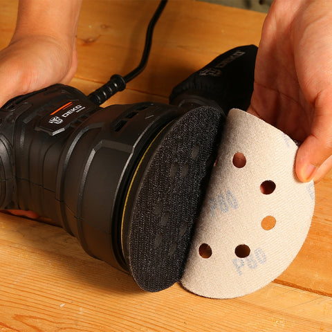 DEKO 350W/450W Random Orbit Sander Machine with 125mm Sandpaper Dust Collection Polisher (DKSD125J1/DKSD150J2)
