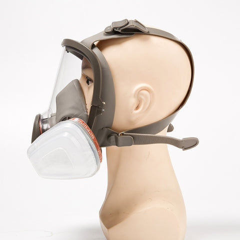 6800 Dust/Gas Mask With Filters&Cottons Full Face Respirator For Spray Paint Coating Chemical Industry Welding Anti-Fog Reusable