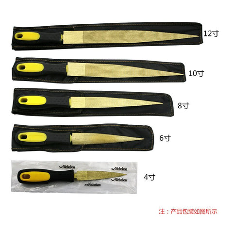 High quality Single grain woodworking gold file mahogany hardwood hand cutter wood carving fine teeth