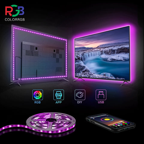 ColorRGB,5V USB powered  Led Strip light
