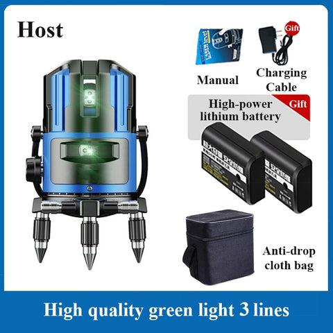 360 Rotating Automatic Leveling Laser Level Construction Tool Optical Instrument 2/3/5 Line Super Light Laser Measuring Tool