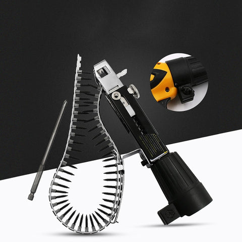 Auto Chain Screw Nail Gun Adapter for Electric Drill Woodworking Tool Cordless Power Drill