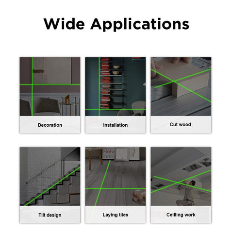 Mileseey 5 Lines 12 Lines Green Laser Level  3D nivel laser leveler professional carbon tripod for laser level Red