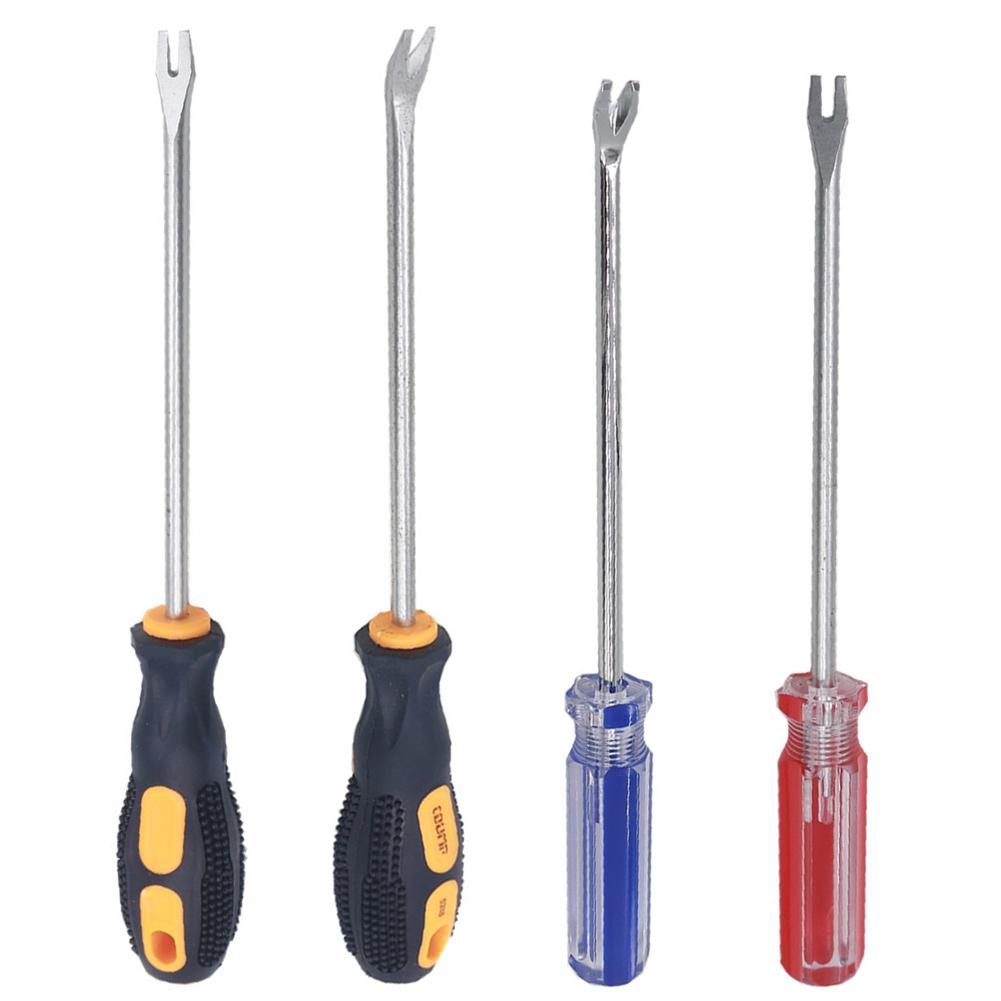 Car Door Interior Trim Clip Screwdriver Nail Puller Panel Upholstery Fastener Clip Remover Woodworking Lifting Tire Repair Tools
