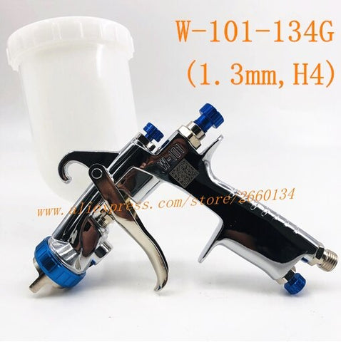 Paint Gun W101 Air Spray Gun Hand Manual Spray Gun 1.3/1.5/1.8mm Japan Quality W-101 Paint Sprayer 400CC Plastic Tank Airbrush