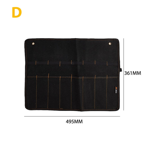 Chisel Carrying Case Canvas Pocket Tool Roll Holder Wrench Pouch 4 Pockets Organizer For Knife Hammers Gouges Carpenter