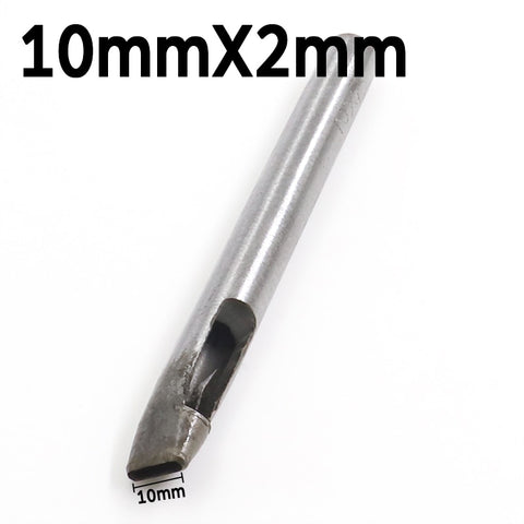 2mm*3/4/5/6/7/8/9/10/11/12mm DIY Drilling Bit Leather Craft Puncher Flat Hole Punch Maker Cutter Chisel Tool Set