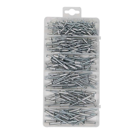 Multiple Sizes Aluminum Dome Head Blind Pop Rivets Assorted Set,215Pcs Aluminum Rivet kit Copper Nails Remaches