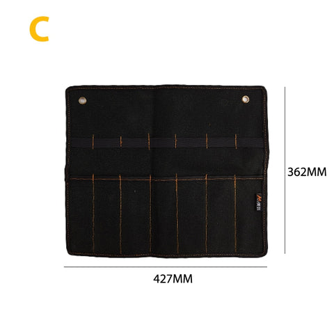 Chisel Carrying Case Canvas Pocket Tool Roll Holder Wrench Pouch 4 Pockets Organizer For Knife Hammers Gouges Carpenter