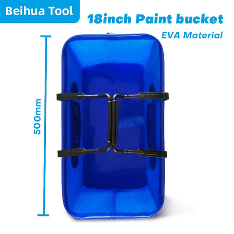 4PCS/set 18inch Paint Bucket kit Paint Roller Brush Paint Tray set for Wall Decoration Handbag Foldable Washing bucke50x28x23cm