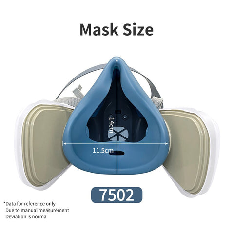 7/9/15/17in1 3M 7502 Gas Dust Mask Respirator Painting Masks Spray Filtering Replaceable Cotton 5N11 Welding Industry