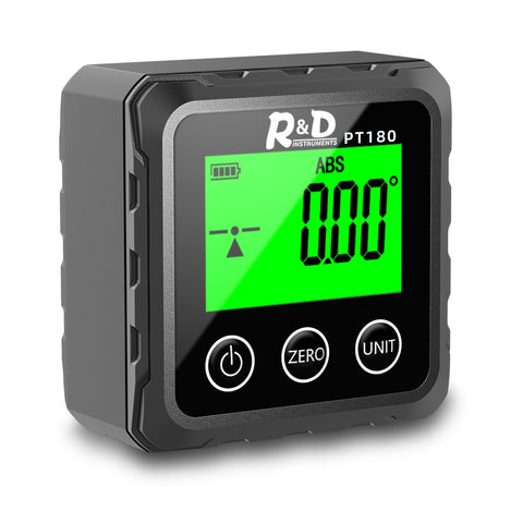 R&amp;D PT180 PT181 Laser  Digital Protractor Angle Measure Inclinometer 3 in 1 Laser Level Box Type-C Charging Angle meter for home