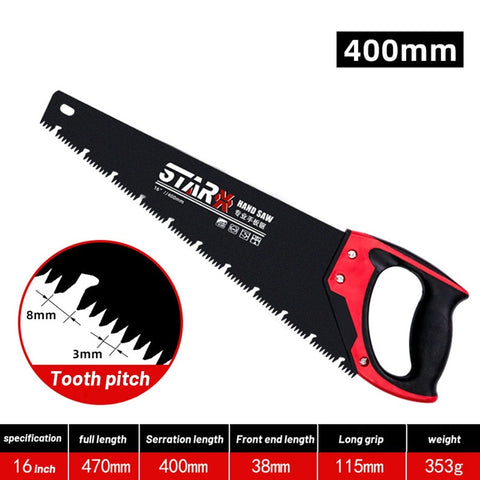 Woodworking Hand Saw Carpentry Household Small Hand-held Saws Garden Fruit Tree Wood Cut Outdoor Logging Sawing Hand Tools