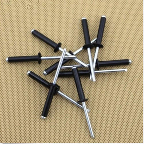 10/50/100 pcs Aluminium Blind Rivets Black Pop Rivets Mushroom Head Break Mandrel Blind Rivets Nail Pull Rivet Core Rivet M4 M5
