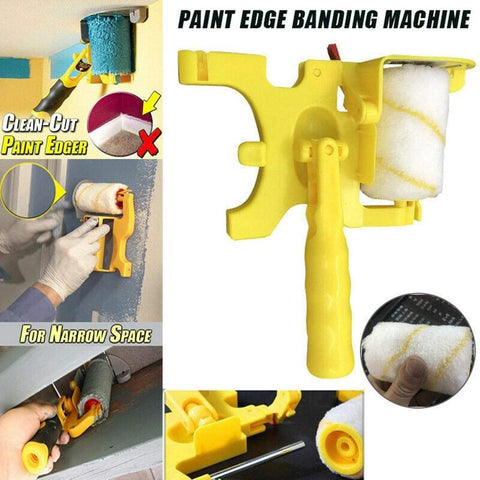 Clean Cut Proffesional Paint Roller 2-Pack Replacement Paint Edger with Brush Tool Multifunctional for Home Room Wall Ceilings