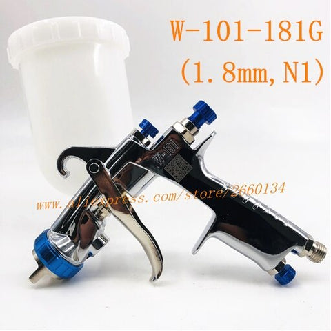 Paint Gun W101 Air Spray Gun Hand Manual Spray Gun 1.3/1.5/1.8mm Japan Quality W-101 Paint Sprayer 400CC Plastic Tank Airbrush