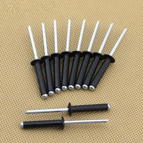 10/50/100 pcs Aluminium Blind Rivets Black Pop Rivets Mushroom Head Break Mandrel Blind Rivets Nail Pull Rivet Core Rivet M4 M5