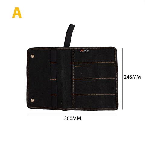 Chisel Carrying Case Canvas Pocket Tool Roll Holder Wrench Pouch 4 Pockets Organizer For Knife Hammers Gouges Carpenter