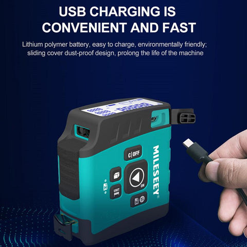 Mileseey DT20 3-in-1 Laser tape measure азерная рулетка Smart Digital display trena laser Measuring tape with Bluetooth