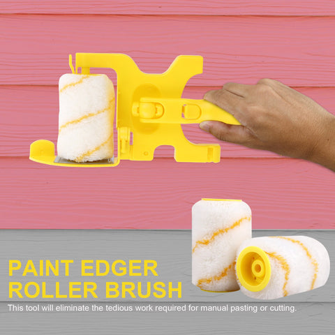 Paint Edging Tool Sets Paintbrush With Extra Roller And  Paint Container Tray And 4pcs Extension Rods For Wall Ceiling Brush
