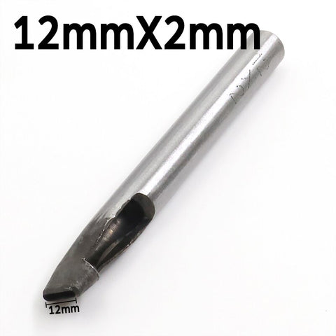 2mm*3/4/5/6/7/8/9/10/11/12mm DIY Drilling Bit Leather Craft Puncher Flat Hole Punch Maker Cutter Chisel Tool Set