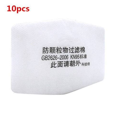 Replaceable 20 filter industrial dust masks, paint polished antifouling masks, construction safety rubber dust masks