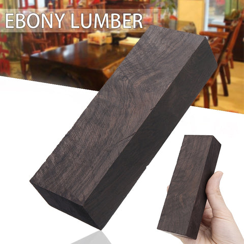 4.72x1.57x1.96 inch Rare Block Ebony Lumber Material Blank Wood Carving for Music Instruments