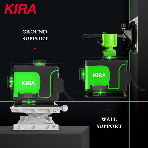 KIRA 16 Lines 4D Laser Level green line Self-Leveling 360 Horizontal And Vertical Super Powerful Laser level green Beam laser le