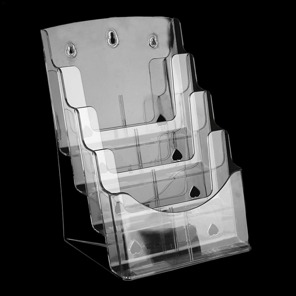 9 Inch Wide A4 File Display-Pocket Booklet And Brochure Holder Clear Acrylic Organizer best service