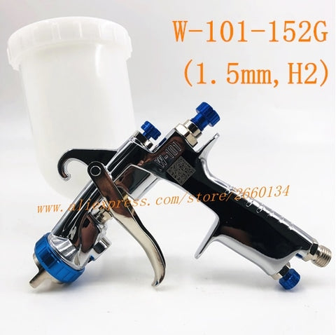 Paint Gun W101 Air Spray Gun Hand Manual Spray Gun 1.3/1.5/1.8mm Japan Quality W-101 Paint Sprayer 400CC Plastic Tank Airbrush