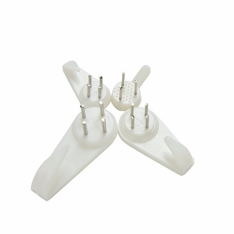 20pcs White Painting Photo Frame Hook Plastic Invisible Wall Hooks Mount Photo Picture Nail Hook Hanger Mirror Hanging Hangers