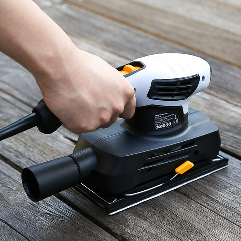 DEKO Sheet Sander with 15 Sheets of sandpaper and Dust exhaust Power Tools Electric Sander