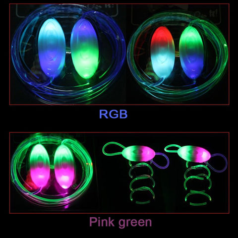 Fashionable LED Shoelaces Luminous Flashing Shoe Laces Disco Party Light Up Glow Plastic strip